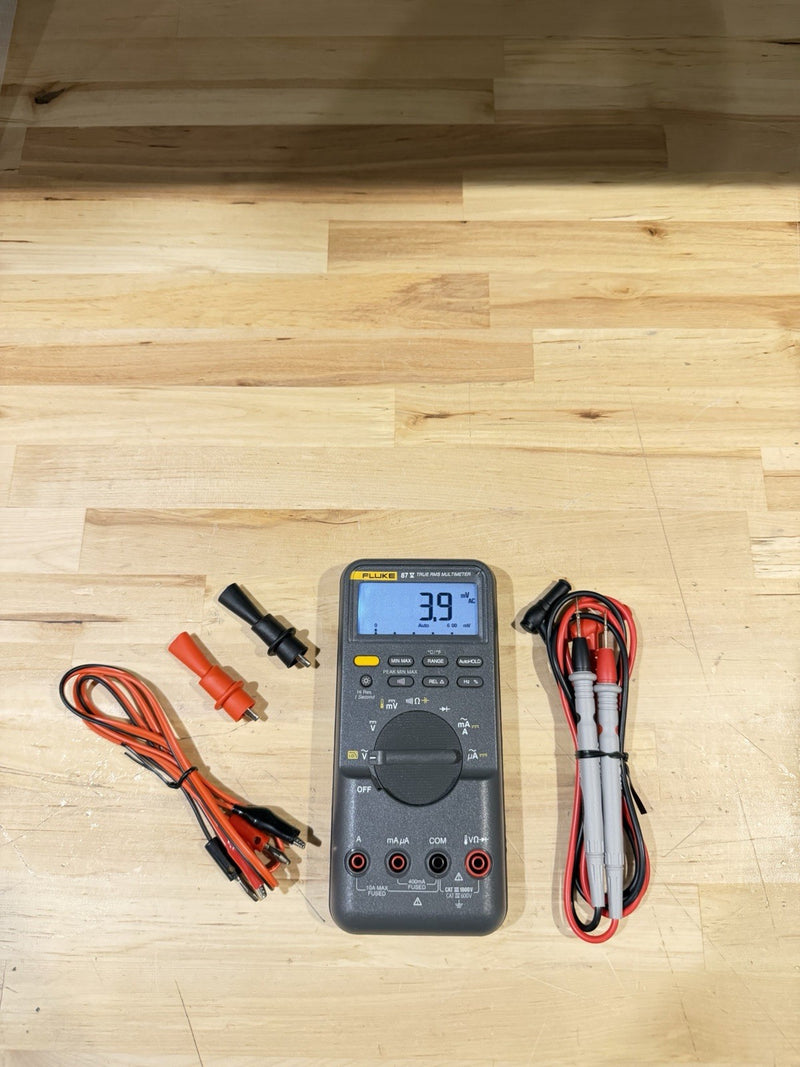 FLUKE 87V TRUE RMS MULTIMETER W/ LEADS (TESTED) SHIPS FAST