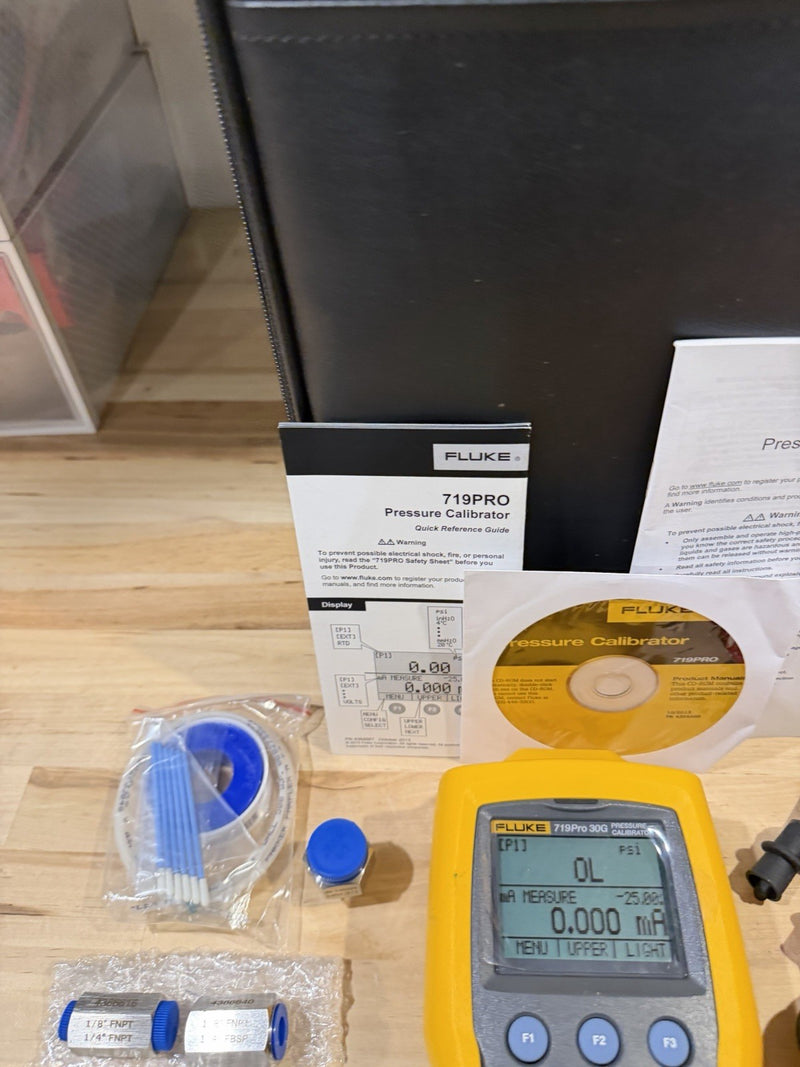 FLUKE 719PRO 30G PRESSURE CALIBRATOR KIT (PARTS ONLY) FOR PARTS