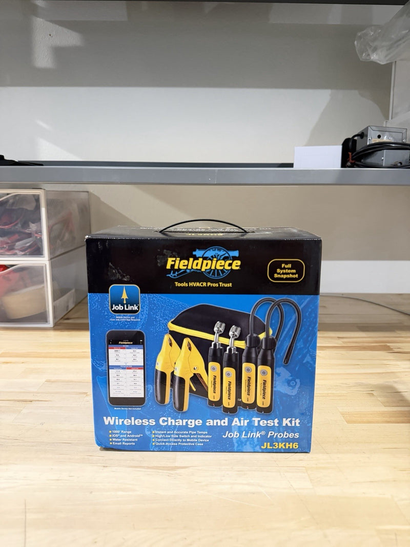 FIELDPIECE JL3KH6 WIRELESS CHARGE & AIR TEST KIT HVAC JOB LINK (NEW) SHIPS FREE
