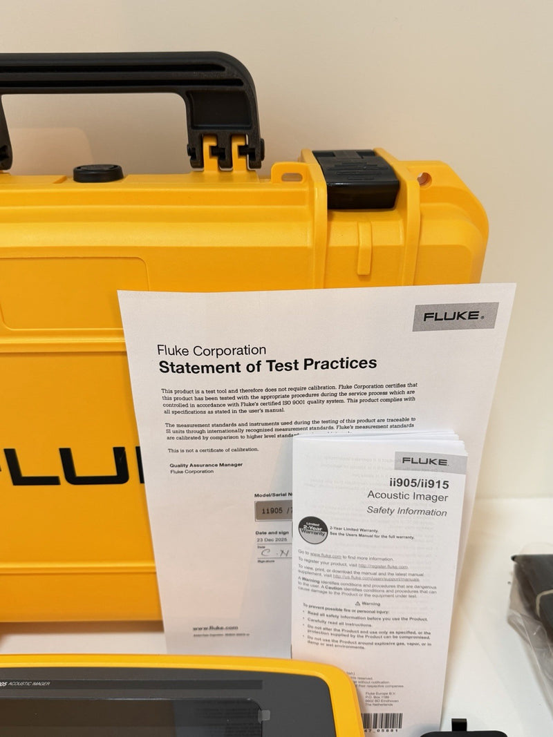 FLUKE II905 ACOUSTIC IMAGER 2-65KHZ WITH LEAKQ & WIFI CALIBRATED 2025