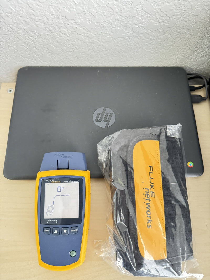FLUKE NETWORKS MICROSCANNER2 MS2-100 CABLE VERIFIER WITH BAG