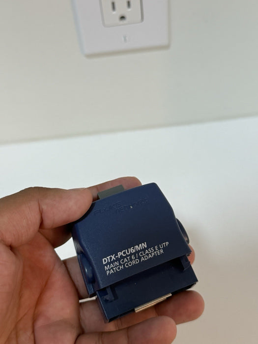 FLUKE NETWORKS DTX-PCU6/MN, MAIN CAT 6 PATCH CORD TEST ADAPTER TESTED