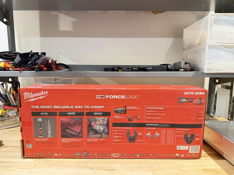 MILWAUKEE 2678-22BG FORCE LOGIC 6T UTILITY CRIMPER KIT W/ BG-D3 JAW (NEW SEALED)
