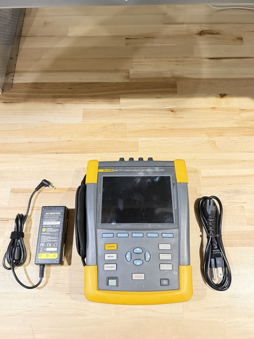 FLUKE 435 II POWER QUALITY & ENERGY ANALYZER W/ CHARGER- CALIBRATED 2026