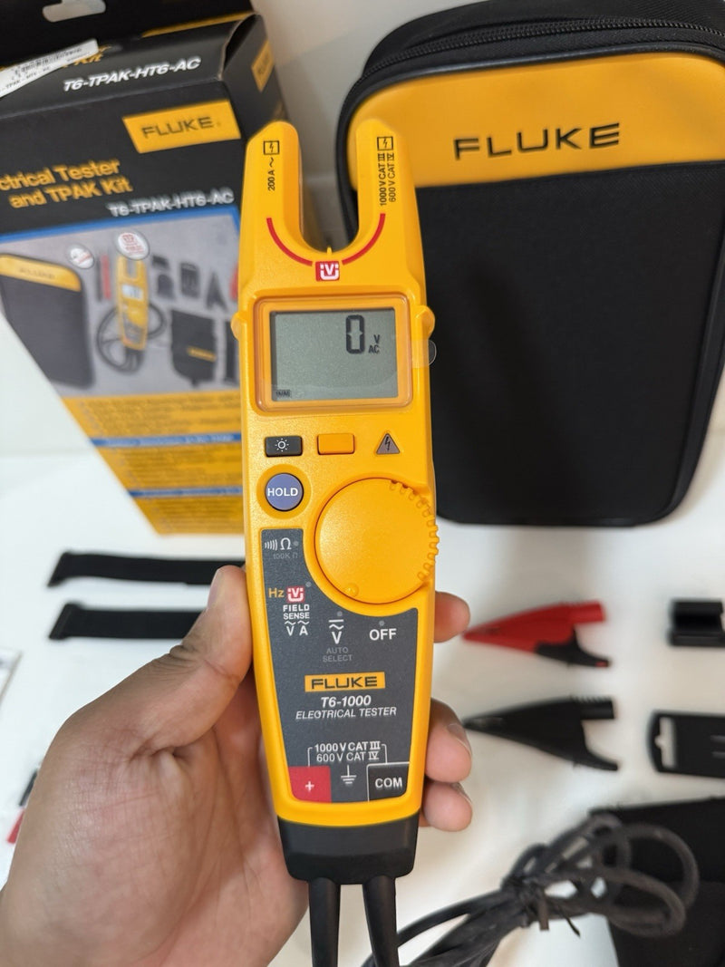 FLUKE T6-1000 ELECTRICAL TESTER WITH TPAK-HT6 AC285 KIT