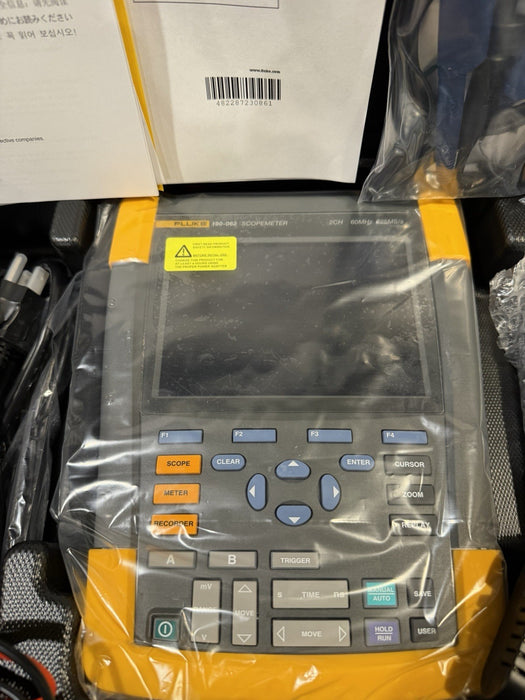 FLUKE 190-062 SCOPEMTER 2CH 60MHZ 625MS/S (NEW FACTORY SEALED) FREE SHIPPING