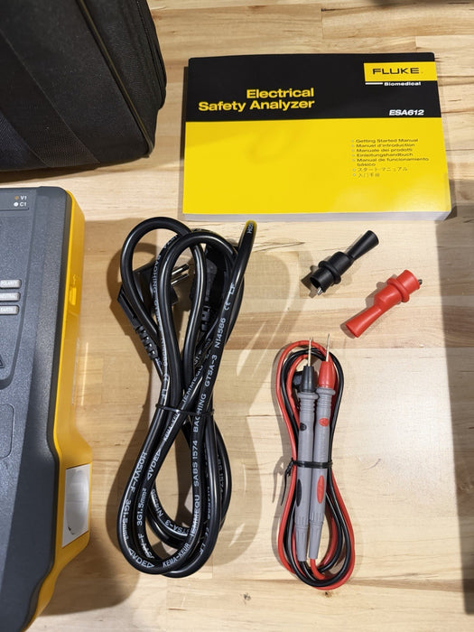FLUKE ESA612 230V ELECTRICAL SAFETY ANALYZER WITH ACCESSORIES TESTED