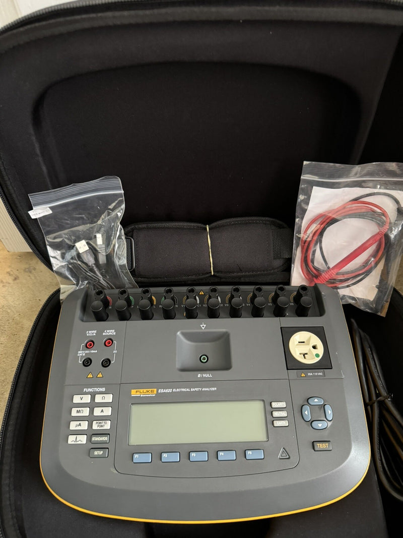 FLUKE ESA620 ELECTRICAL SAFETY ANALYZER CALIBRATED 2024