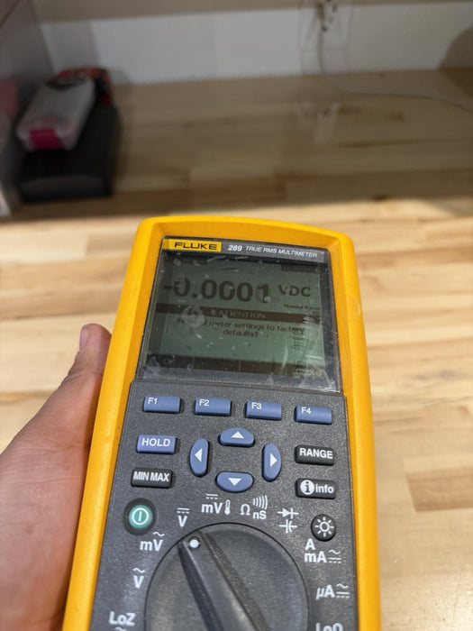 FLUKE 289 TRUE RMS ELECTRONIC LOGGING DIGITAL MULTIMETER WITH LEADS & CLIPS #6