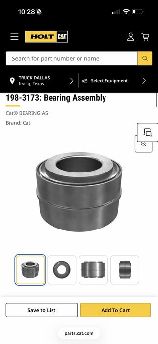 CAT 198-3173 BEARING (NEW SEALED) - GENUINE OEM SHIPS FAST