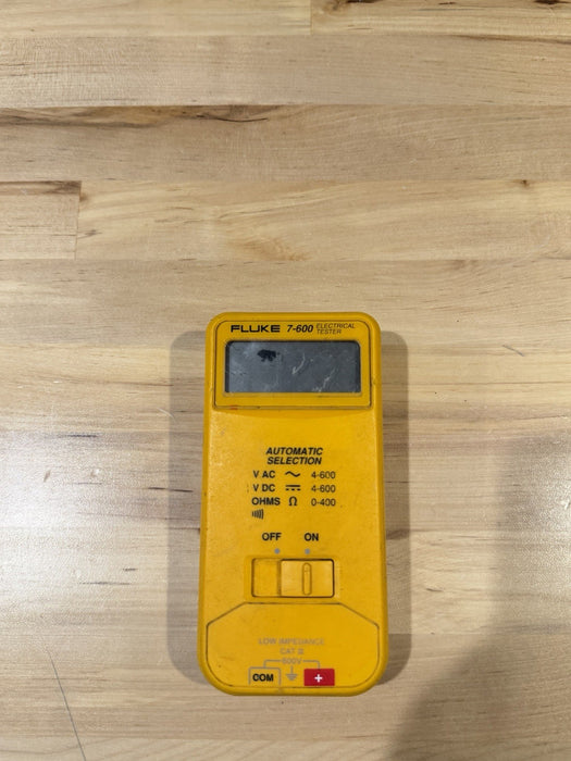 FLUKE 7-600 ELECTRICAL TESTER (FOR PARTS ONLY) - FREE SHIPPING (PARTS)