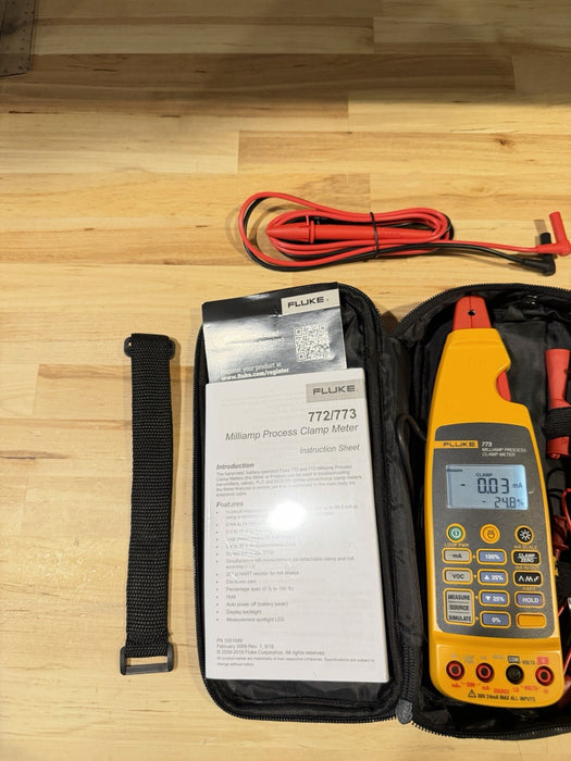 FLUKE 773 MILLIAMP PROCESS CLAMP (TESTED) NEW FREE SHIPPING