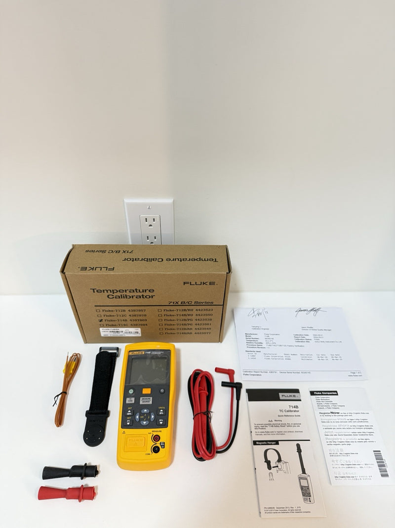 FLUKE 714B THERMOCOUPLE CALIBRATOR MFD 2024 CALIBRATED 2024