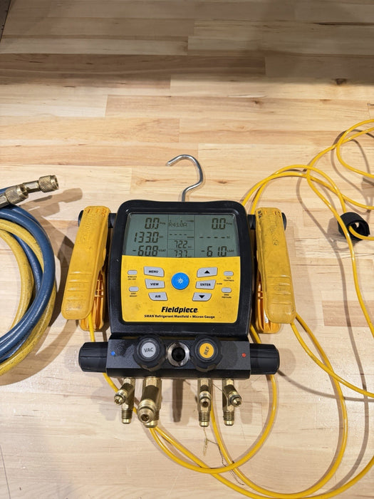 FIELDPIECE SM480V 4-PORT SMAN REFRIGERANT MANIFOLD W/ HOSES (TESTED) SHIPS FAST