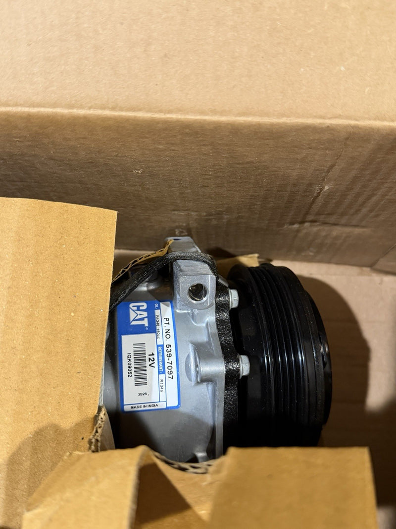 CATERPILLAR 539-7097 REFRIGERANT COMPRESSOR NEW FACTORY SEALED - GENUINE OEM NEW
