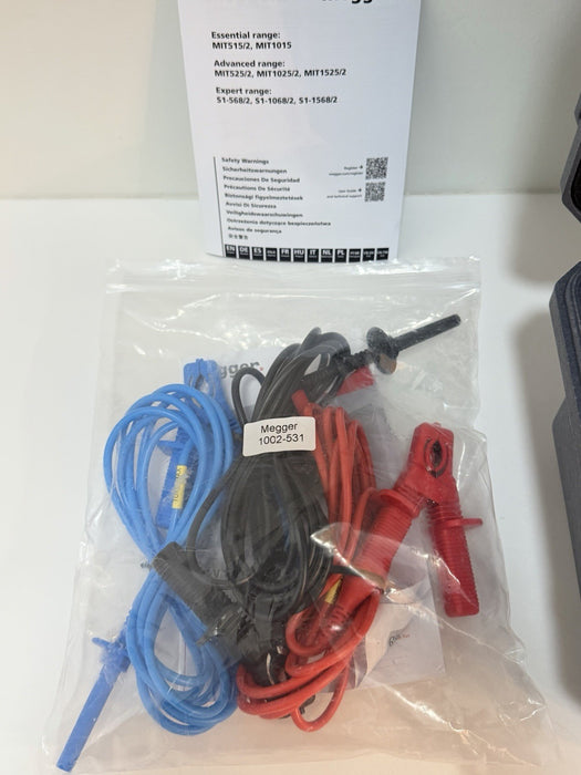 MEGGER MIT525-2 5KV ADVANCED INSULATION TESTER CALIBRATED 2025/2026