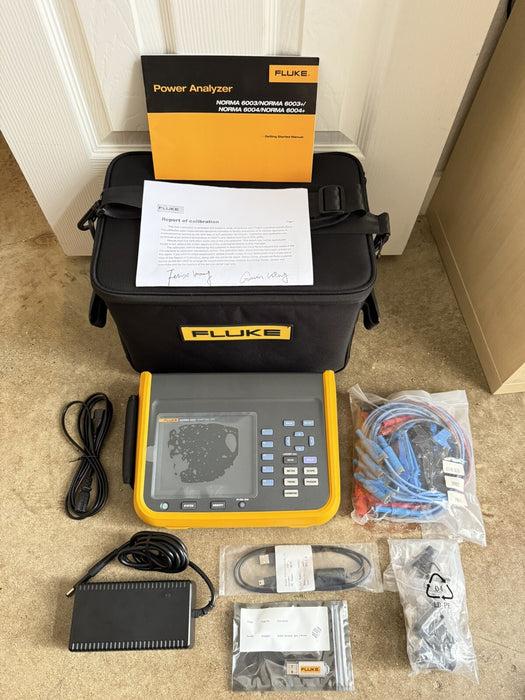 FLUKE NORMA 6003 PORTABLE POWER ANALYZER (NEW SEALED) CALIBRATED 2024-SHIPS FREE
