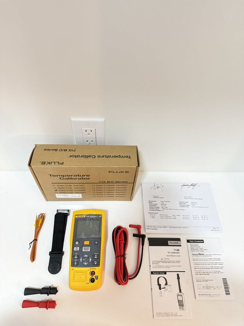 FLUKE 714B THERMOCOUPLE CALIBRATOR MFD 2024 CALIBRATED 2024