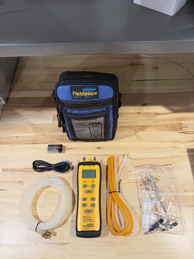 FIELDPIECE SDMN6 DUAL PORT MANOMETER & PRESSURE SWITCH TESTER