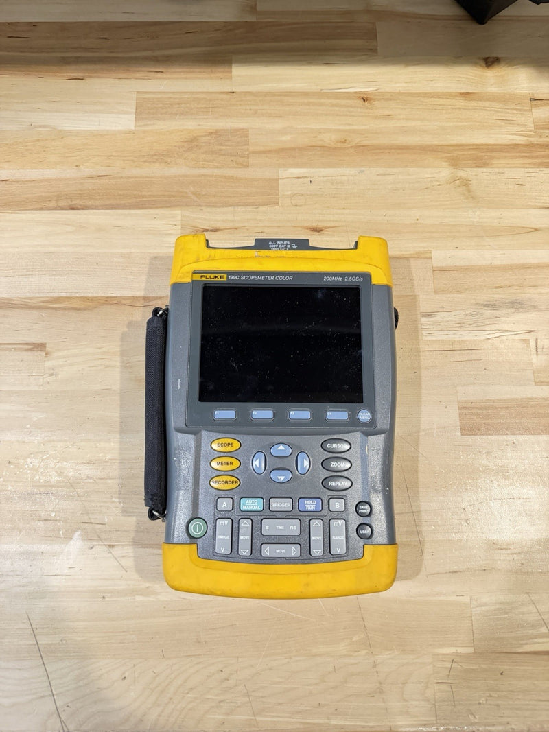 FLUKE 199C SCOPEMETER COLOR (FOR PARTS) PARTS ONLY