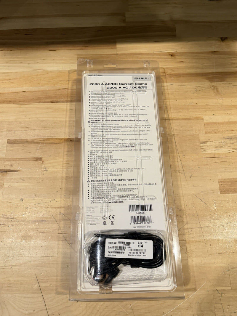 FLUKE 80I-2010S 200 A AC/DC CURRENT CLAMP 2000 A AC / DC (NEW SEALED) SHIPS FAST