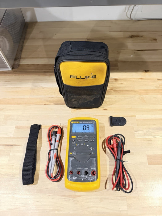 FLUKE 87V TRUE RMS MULTIMETER W/ LEADS (TESTED) SHIPS FAST
