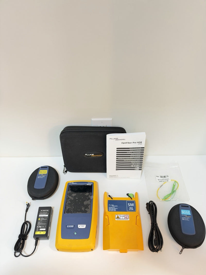 FLUKE OPTIFIBER PRO HDR OTDR KIT (OFP2-200-S1625) SM VERSIV 2 (TESTED)SHIPS FREE