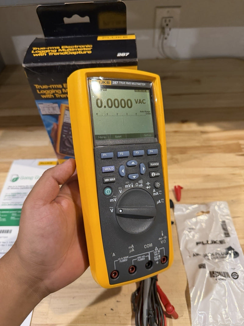 FLUKE 287 TRUE-RMS ELECTRONIC LOGGING MULTIMETER W/ TREND CAPTURE (NEW)