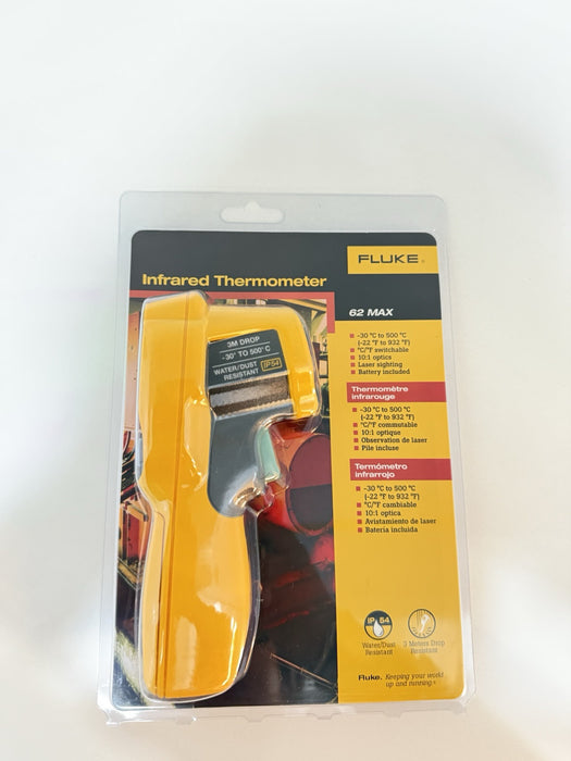 FLUKE 62 MAX INFRARED THERMOMETER (NEW FACTORY SEALED) SHIPS FAST