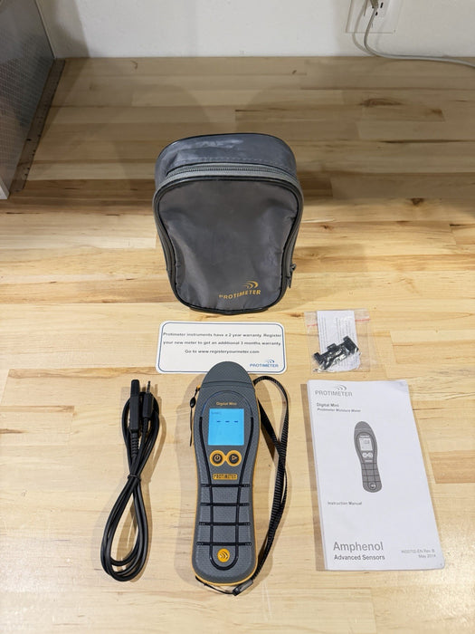 PROTIMETER DIGITAL MINU MOISTURE METER BLD5702 W/BAG & ACCESSORIES (TESTED