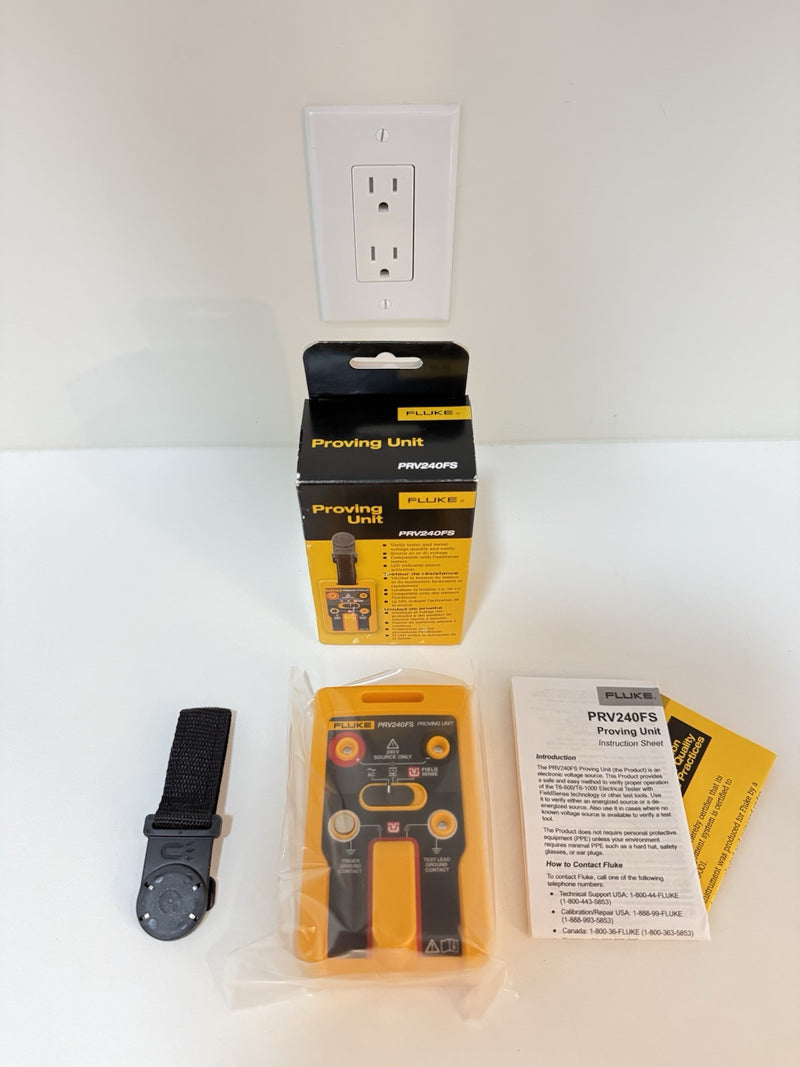 FLUKE PRV240FS PROVING UNIT & MAGNETIC HANGING STRAP