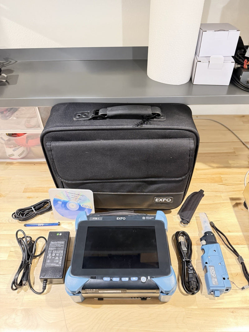 EXFO FTB-1 720C-Q1-EA-EI OTDR & FTB-945-ICERT-Q1-EA-EI OLTS WITH FIP-435B TESTED