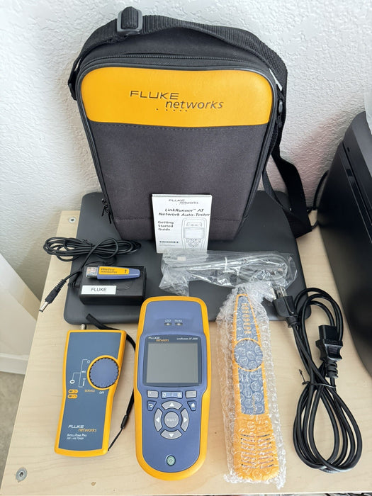 FLUKE NETWORKS LRAT-2000 LINKRUNNER AT-2000 KIT WITH PROBE & TONER