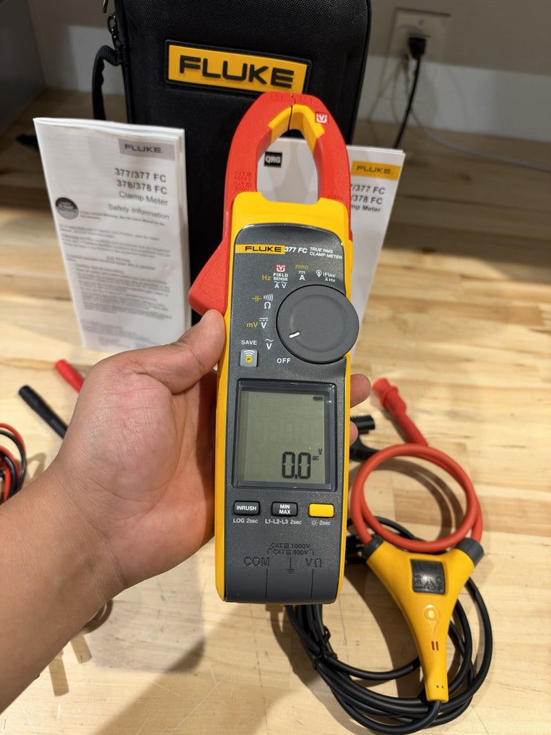 FLUKE 377 FC NON-CONTACT VOLTAGE CLAMP METER SHIPS FAST