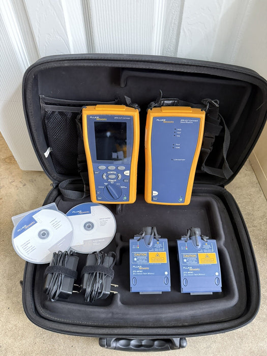 FLUKE DTX-CLT CERTIFIER OPTICAL LOSS TEST SET W/MFM2 MODULE-FREE SHIPPING