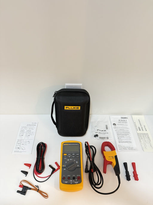 FLUKE 87 V MULTIMETER COMBI KIT W/ i400 CLAMP & LEADS - SHIPS FAST (NEW)