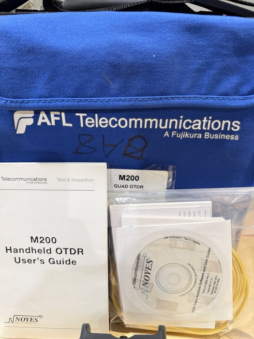 AFL NOYES M200 OTDR SM 1310/1550 W/ ACCESSORIES- PARTS ONLY (FOR PARTS)