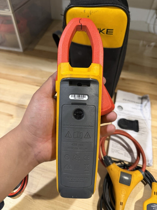 FLUKE 376FC WIRELESS TRUE RMS AC/DC CLAMP METER W/LEADS - SHIPS FAST