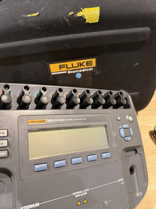 FLUKE BIOMEDICAL IMPULSE 6000D ANALYZER W LEADS & CHARGER - TESTED / SHIPS FREE