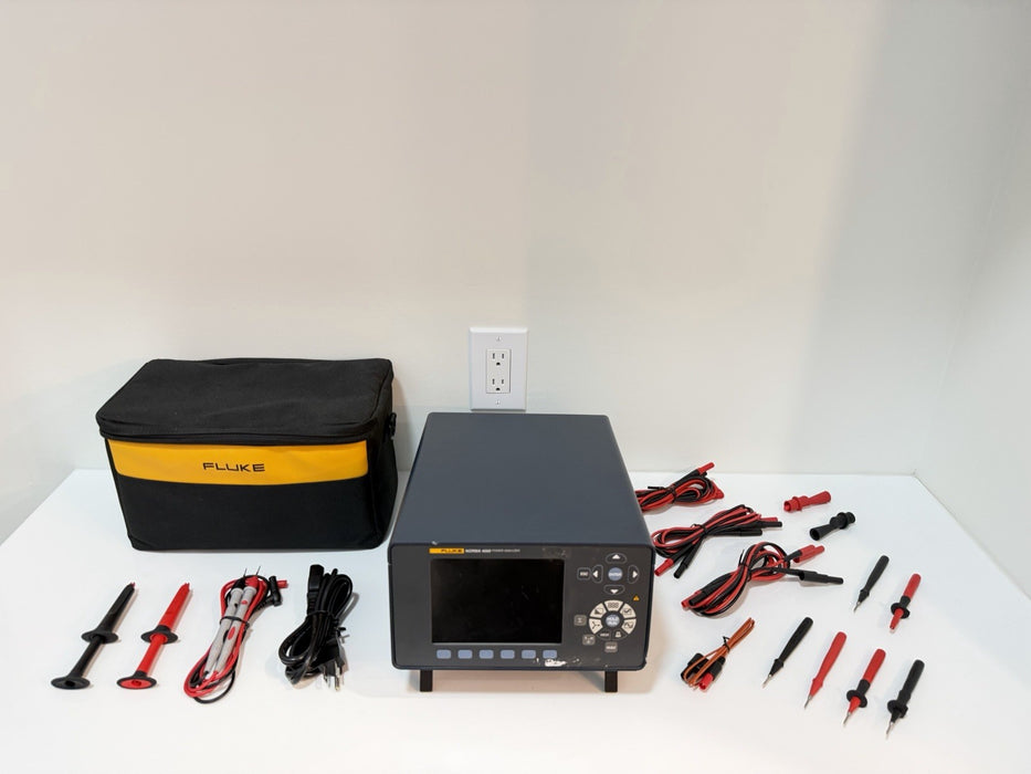 FLUKE NORMA 4000 POWER ANALYZER WITH LEADS & ACCESSORIES TESTED