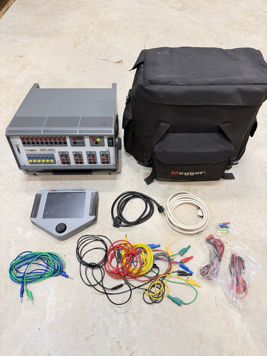 MEGGER MPRT8430 PROTECTIVE RELAY TESTING SYSTEM & TOUCHVIEW INTERFACE & CABLES