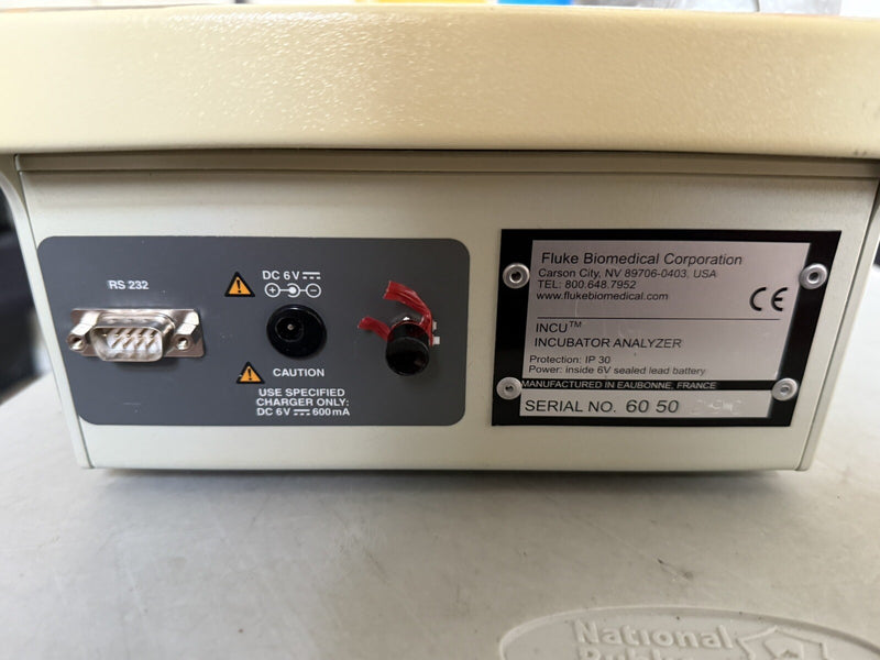 FLUKE BIOMEDICAL INCU INCUBATOR ANALYZER WITH SENSOR CALIBRATED 2024
