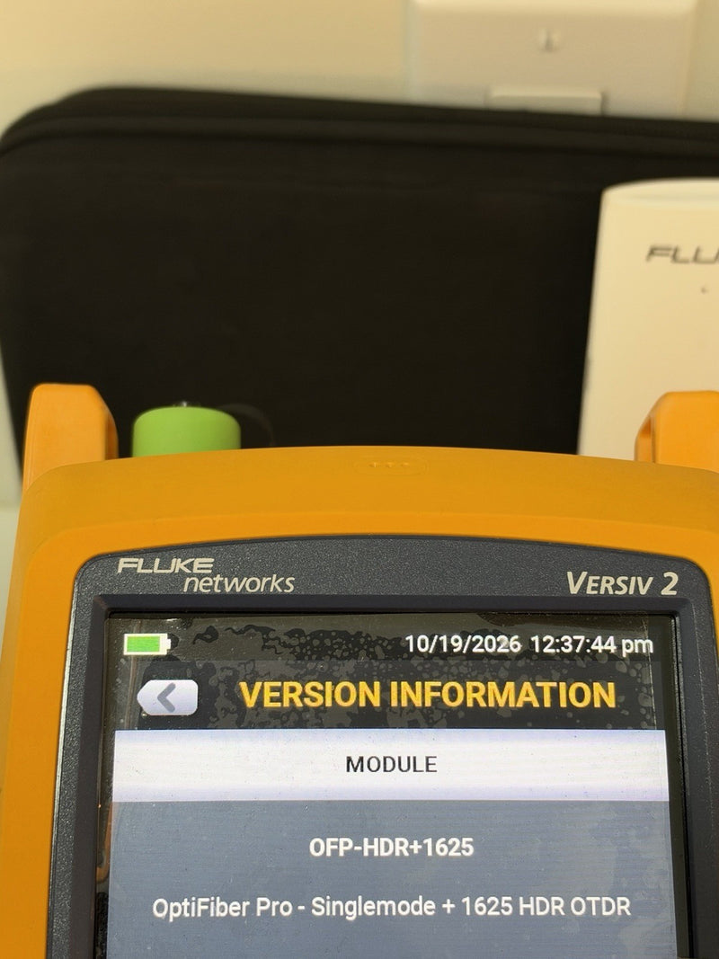 FLUKE OPTIFIBER PRO HDR OTDR KIT (OFP2-200-S1625) SM VERSIV 2 (TESTED)SHIPS FREE