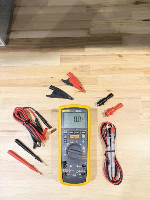 FLUKE 1587 FC INSULATION MULTIMETER W/ LEADS (TESTED) SHIPS FAST