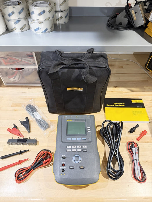FLUKE ESA612 230V ELECTRICAL SAFETY ANALYZER W/ ACCESSORIES (TESTED) SHIPS FREE