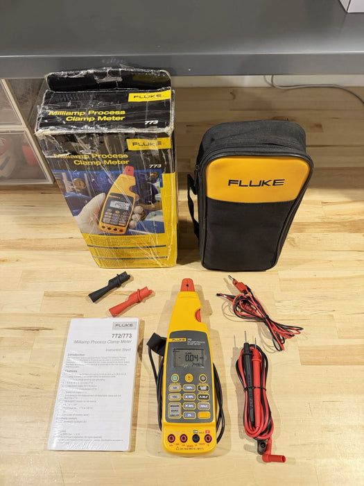 FLUKE 773 MILLIAMP PROCESS CLAMP (TESTED) FREE SHIPPING