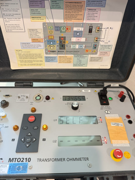 MEGGER MTO210 TRANSFORMER OHMMETER WITH ACCESSORIES CALIBRATED 2025 TESTED