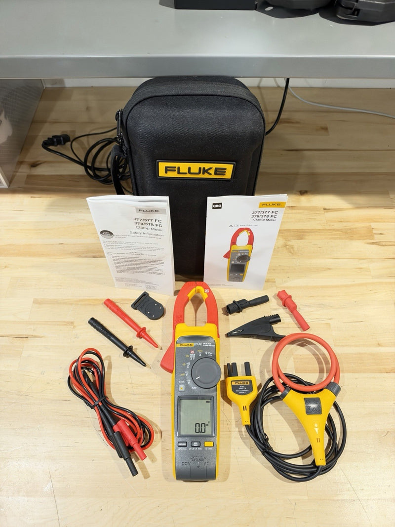 FLUKE 377 FC NON-CONTACT VOLTAGE CLAMP METER SHIPS FAST