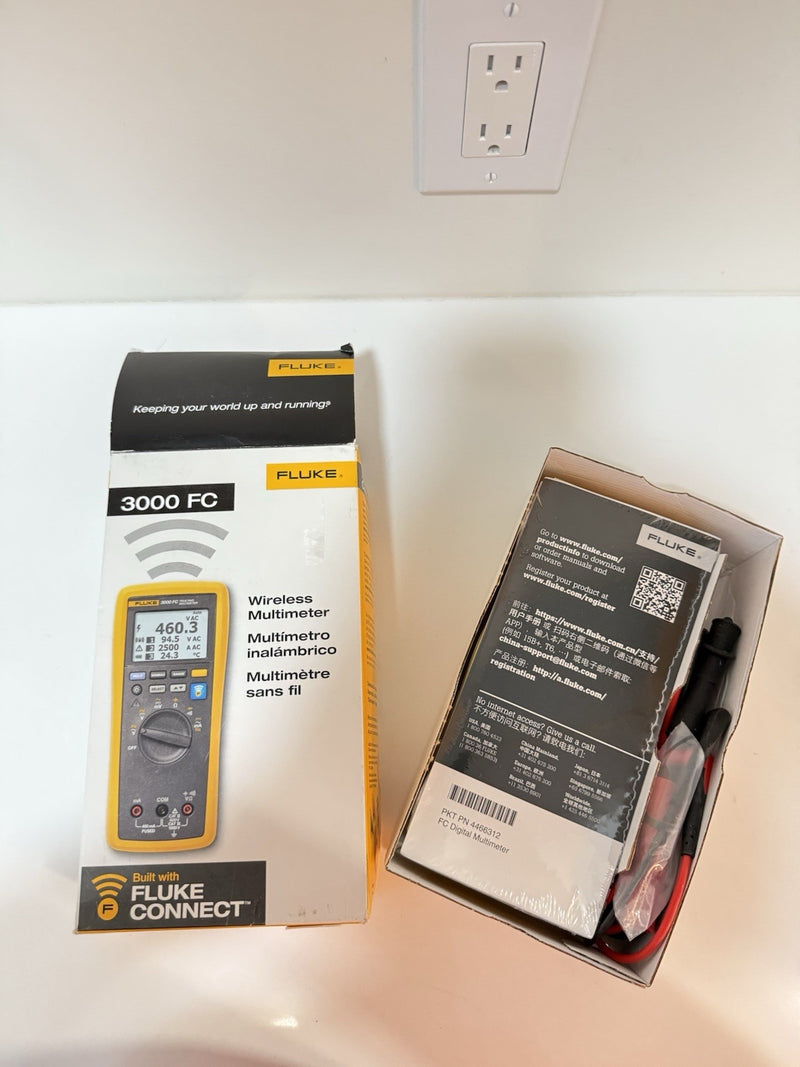 FLUKE 3000 FC WIRELESS DIGITAL MULTIMETER MFD 2025