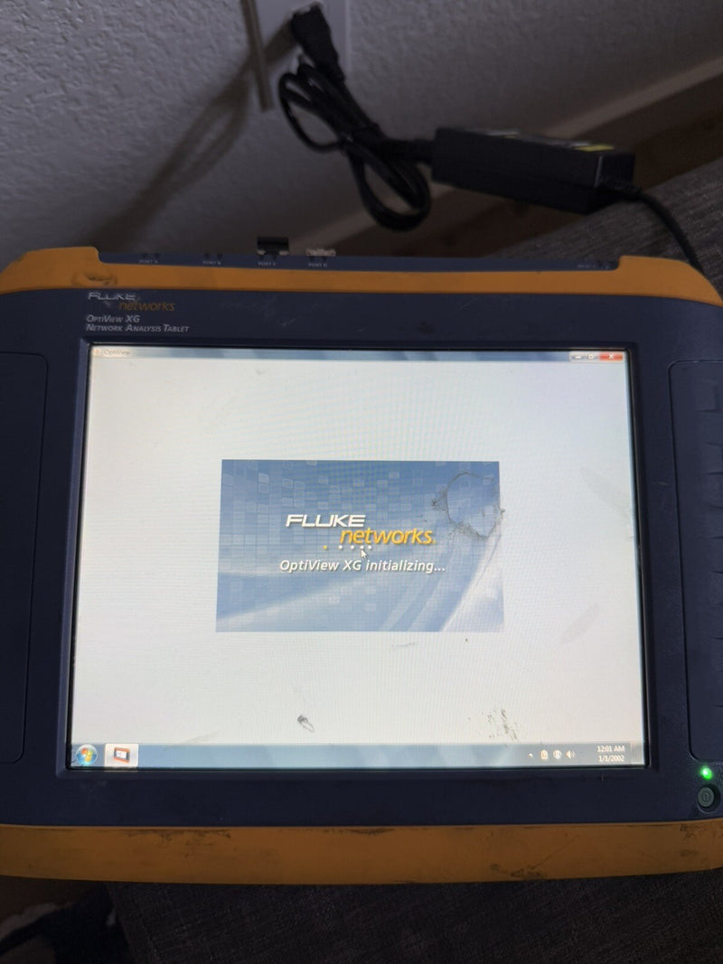 FLUKE NETWORKS OPTIVIEW XG NETWORK ANALYZER TABLET